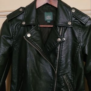 Faux leather jacket